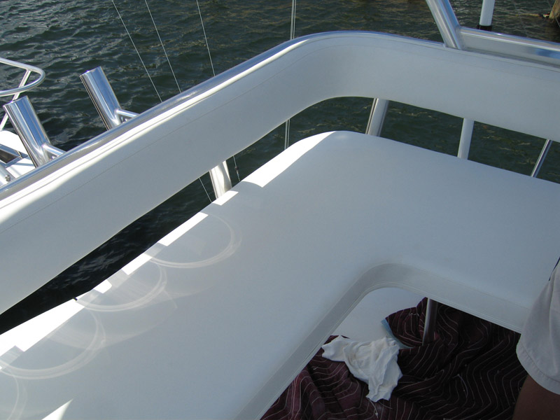 Custom Cruising Benchseat w/ Backrest in Marlin Tower